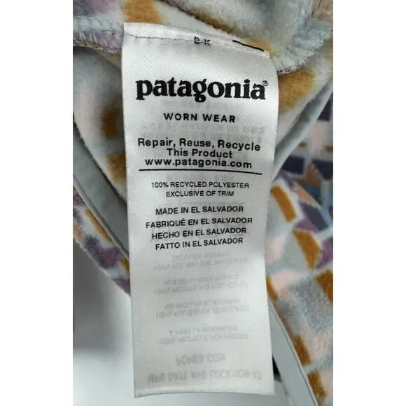 Patagonia Micro D Snap T Fleece Pullover Cedar Mesa Geometric Size Small - Picture 11 of 12